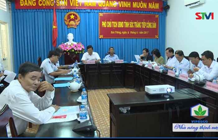 Lãnh đạo tỉnh Sóc Trăng tiếp và đối thoại trực tiếp với một số hộ dân  