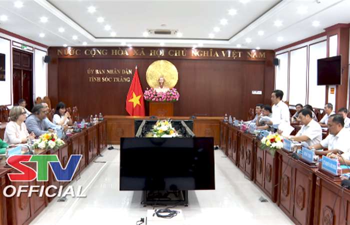 Lãnh đạo UBND tỉnh Sóc Trăng tiếp và làm việc với Đoàn công tác Tổ chức GIZ