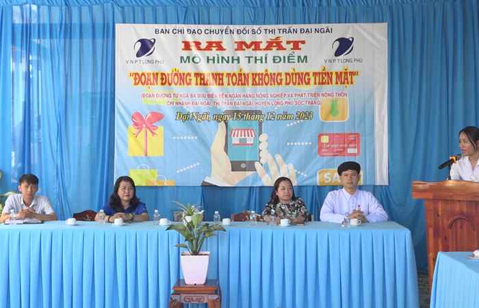 Long Phú ra mắt đoạn đường thanh toán không dùng tiền mặt tại thị trấn Đại Ngãi