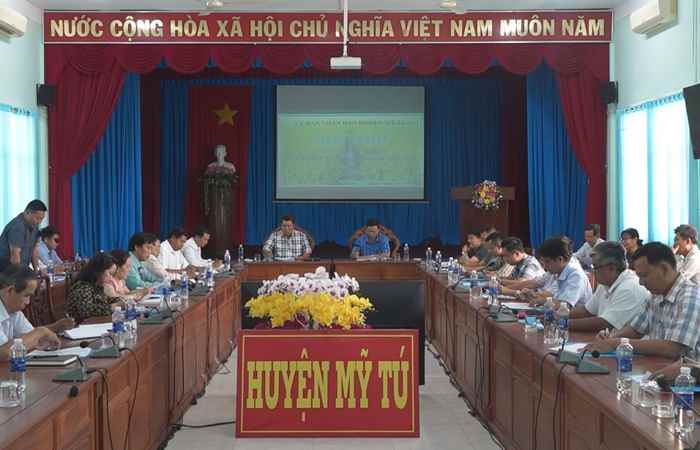 Mỹ Tú triển khai Kế hoạch liên kết sản xuất, tiêu thụ lúa năm 2023