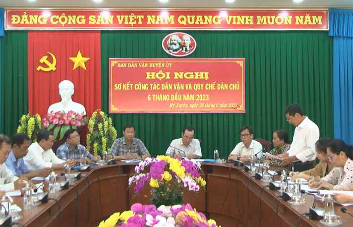 Mỹ Xuyên: Ban Dân vận sơ kết 6 tháng đầu năm 2023