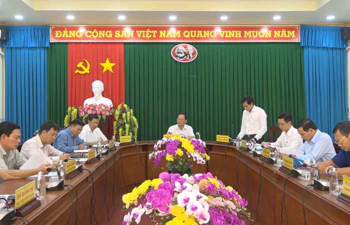 Ban Thường vụ Huyện ủy Mỹ Xuyên họp lệ tháng 6 năm 2023