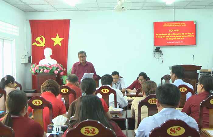 Mỹ Xuyên: Hội Chữ thập đỏ sơ kết 6 tháng đầu năm 2023