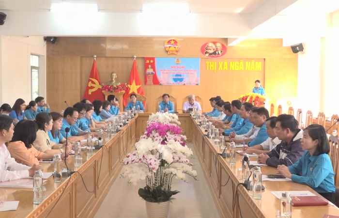 Ngã Năm: Liên đoàn lao động tổng kết hoạt động năm 2023