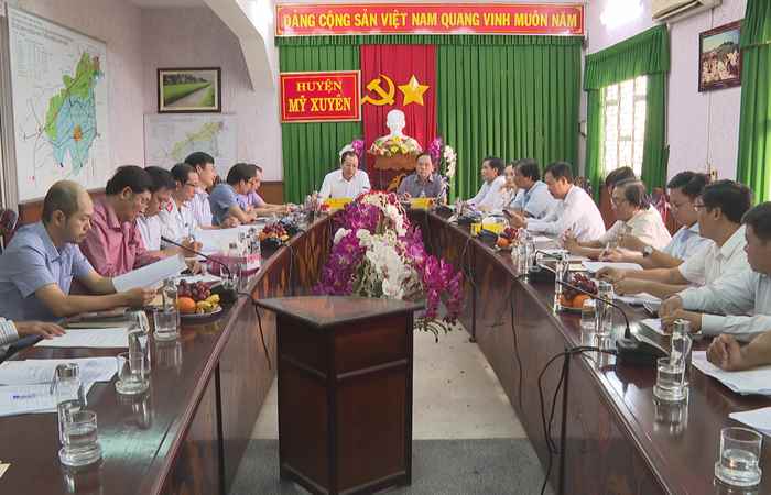 Mỹ Xuyên: Phó Chủ tịch UBND tỉnh Sóc Trăng làm việc về tiến độ Dự án đường Cao tốc 