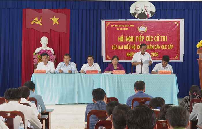 Đại biểu HĐND tỉnh Sóc Trăng tiếp xúc cử tri xã Lạc Hoà và phường Khánh Hoà, thị xã Vĩnh Châu 