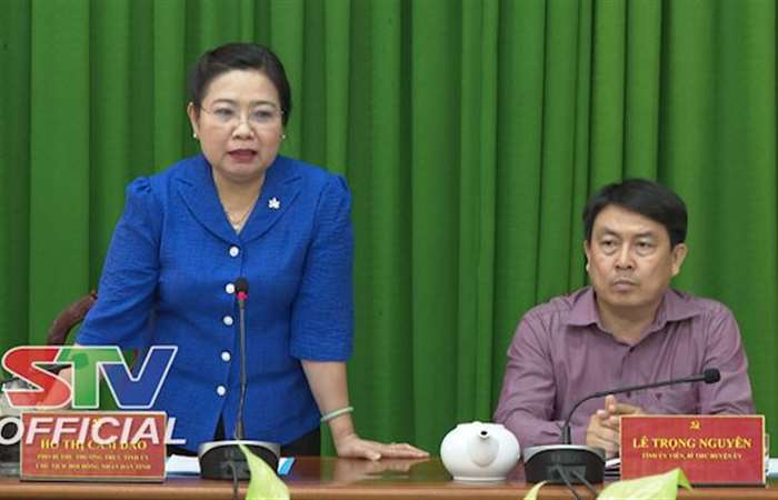 Phó Bí thư Thường trực Tỉnh ủy Sóc Trăng kiểm tra một số nội dung quan trọng tại huyện Cù Lao Dung