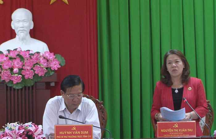 Phó Bí thư thường trực Tỉnh ủy Sóc Trăng tiếp và làm việc với Đoàn công tác của Hội Chữ thập đỏ Việt Nam