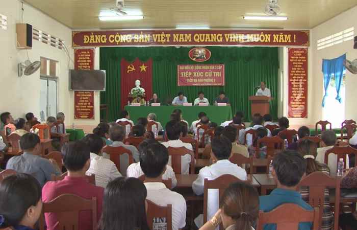 Phó Bí thư Thường trực Tỉnh ủy Sóc Trăng  tiếp xúc cử tri phường 3, thị xã Ngã Năm