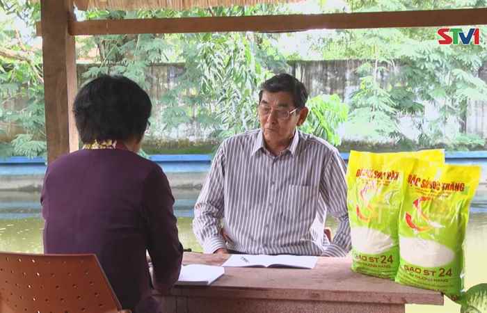 PV ông Hồ Quang Cua, trưởng nhóm nghiên cứu chọn tạo các giống lúa thơm ST về gạo ST 24 đạt Top 3 gạo ngon nhất thế giới
