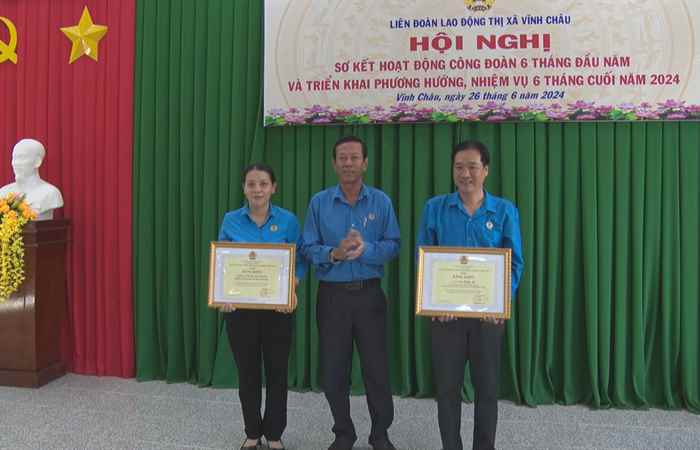 Vĩnh Châu: Sơ kết hoạt động Công đoàn 6 tháng đầu năm 2024