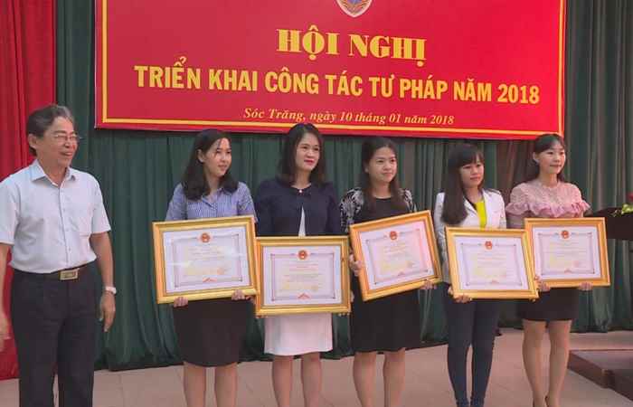 Sở Tư pháp tỉnh Sóc Trăng triển khai công tác tư pháp năm 2018