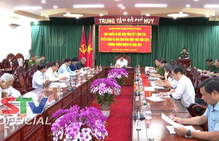 Sóc Trăng: Chuẩn bị tổng kết công tác tuyển chọn và gọi công dân nhập ngũ năm 2024