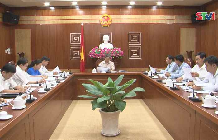 Sóc Trăng : Họp bàn chuẩn bị nội dung phục vụ Hội nghị Xúc tiến đầu tư năm 2018