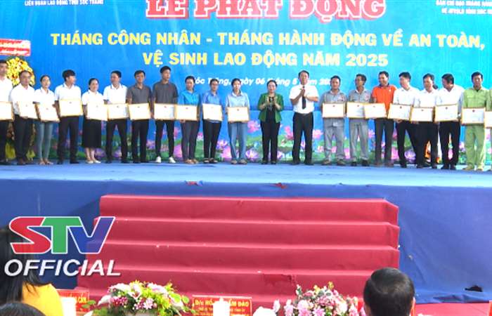 Sóc Trăng phát động Tháng Công nhân, Tháng hành động về an toàn vệ sinh lao động năm 2025