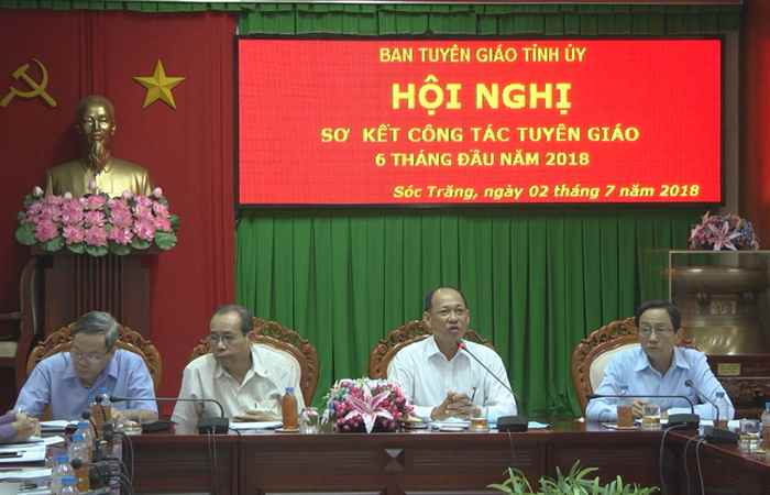 Sóc Trăng: Sơ kết công tác Tuyên giáo 6 tháng đầu năm 2018