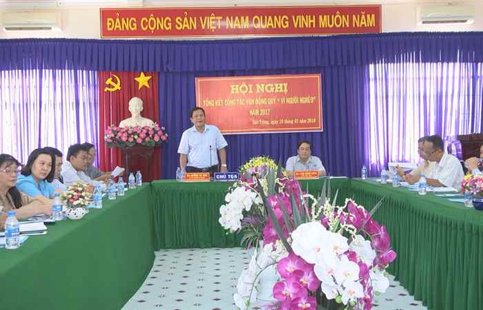 Sóc Trăng: Tổng kết công tác vận động Quỹ “Vì người nghèo” năm 2017