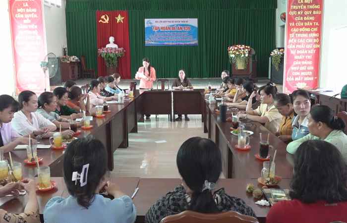 Trần Đề: Tập huấn Đề án 939 cho hội viên Phụ nữ