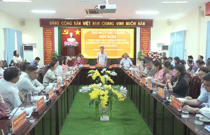 TP. Sóc Trăng: Hội nghị thực hiện quy trình công tác rà soát, bổ sung quy hoạch cán bộ