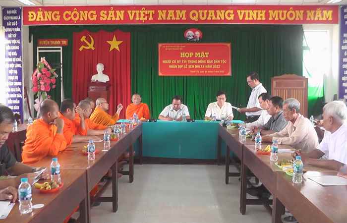 Thạnh Trị họp mặt người có uy tín nhân dịp Lễ Đôlta
