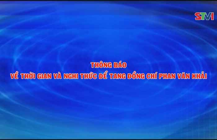 Thông báo về thời gian và nghi thức để tang đồng chí Phan Văn Khải