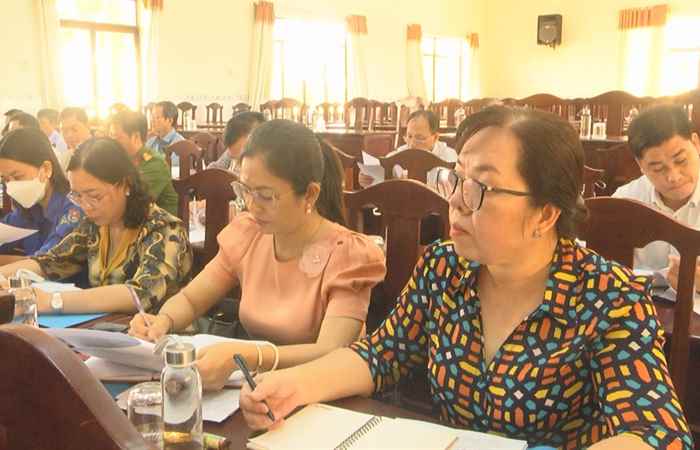 Triển khai công tác xây dựng Văn kiện Diễn tập Khu vực phòng thủ huyện Mỹ Xuyên năm 2023