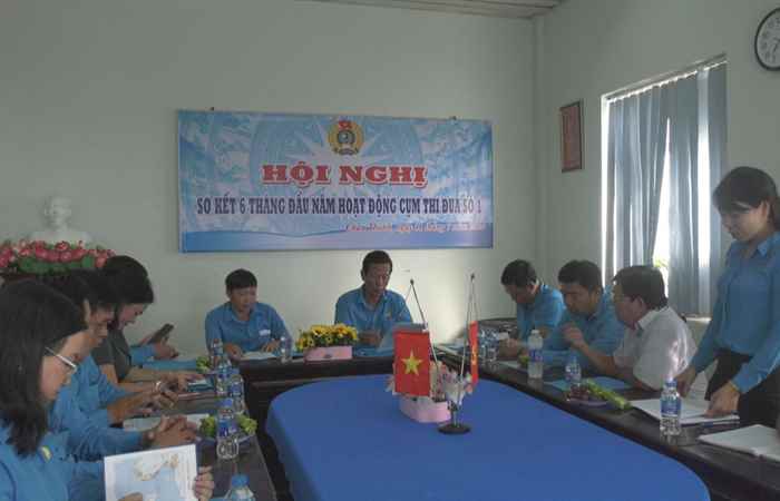 Cụm thi đua LĐLĐ các Khu Công nghiệp tỉnh Sóc Trăng: Cụm thi đua số 1 Sơ kết hoạt động công đoàn 6 tháng đầu năm 2024