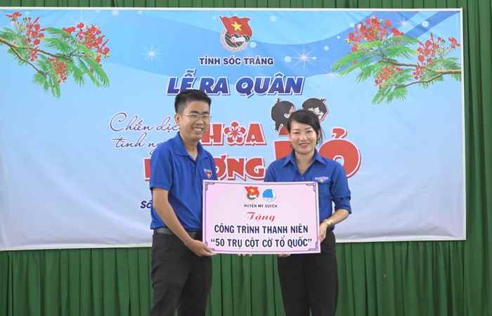 Tỉnh đoàn Sóc Trăng ra quân Chiến dịch tình nguyện “Hoa Phượng Đỏ” năm 2024