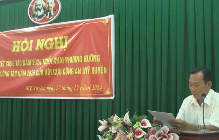 Hội Cựu Công an huyện Mỹ Xuyên tổng kết năm 2024 