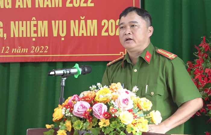 Công an huyện Trần Đề tổng kết năm 2022