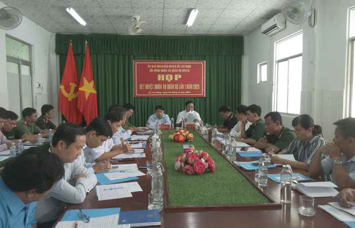 Cù Lao Dung xét duyệt danh sách công dân nhập ngũ lần 1 năm 2025