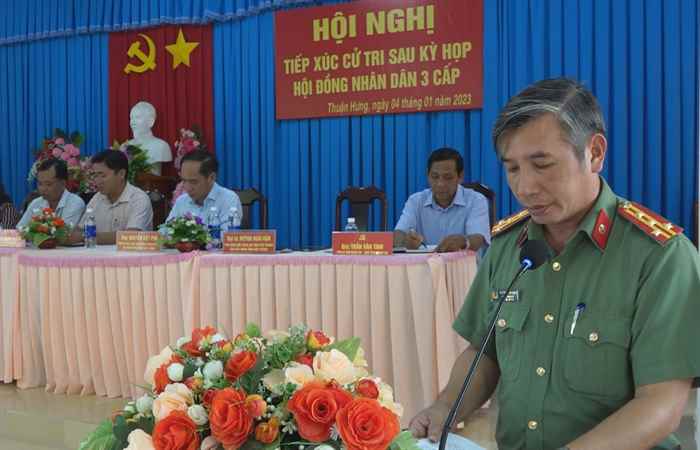 Đại biểu HĐND các cấp tiếp xúc cử tri huyện Mỹ Tú