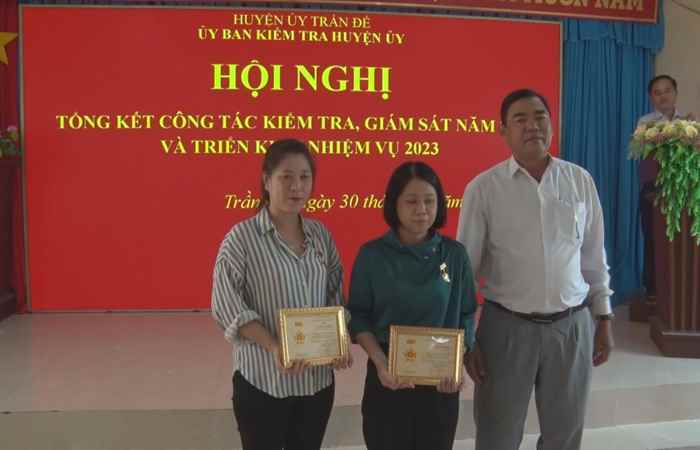 Trần Đề tổng kết công tác kiểm tra năm 2022  