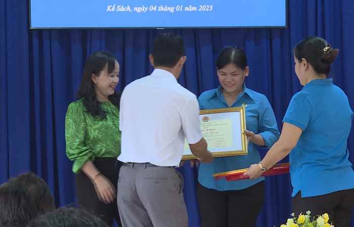 Liên đoàn Lao động huyện Kế Sách tổng kết năm 2022
