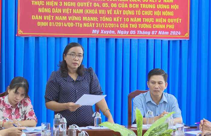 Huyện Mỹ Xuyên có 6 xã không còn hội viên Nông dân nghèo