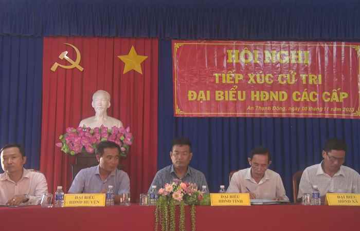Đại biểu HĐND các cấp tỉnh Sóc Trăng tiếp xúc cử tri xã An Thạnh Đông, huyện Cù lao Dung