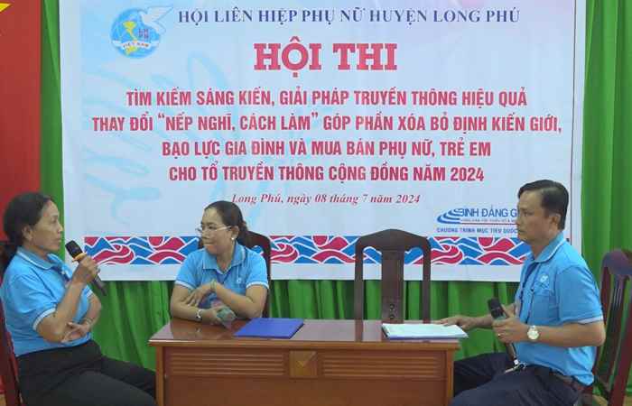Long Phú: Hội thi sáng kiến, giải pháp phòng, chống bạo lực gia đình
