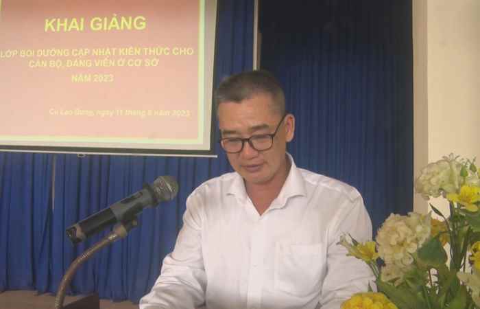 Cù Lao Dung bồi dưỡng cập nhật kiến thức cho cán bộ, đảng viên ở cơ sở