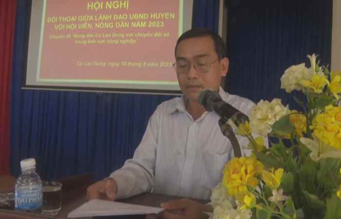 Cù Lao Dung: Lãnh đạo UBND huyện gặp gỡ đối thoại với nông dân