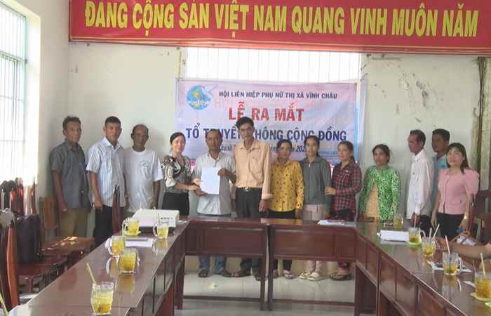 Vĩnh Châu: Hội Liên hiệp Phụ nữ ra mắt Tổ "Truyền thông cộng đồng khóm Bưng Tum"