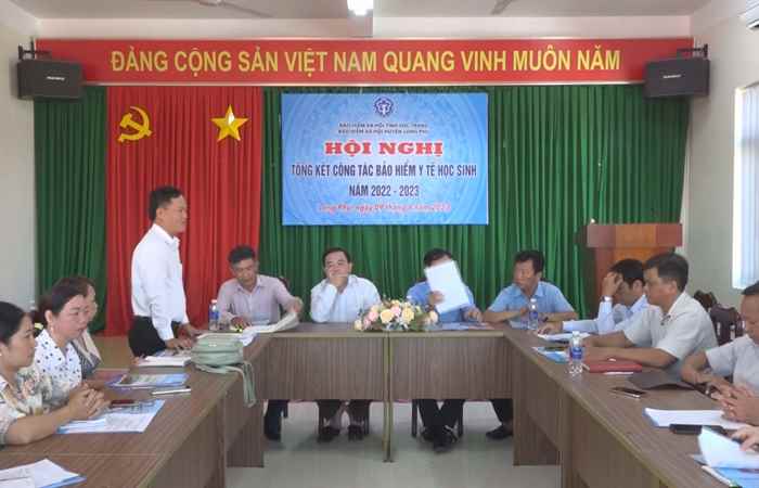 Long Phú tổng kết công tác BHYT học sinh năm học 2022-2023