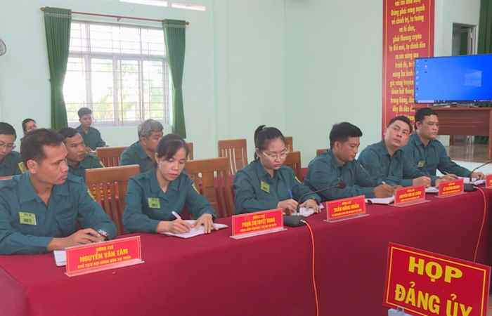 Thị trấn Châu Thành tổ chức diễn tập chiến đấu khu vực phòng thủ năm 2024