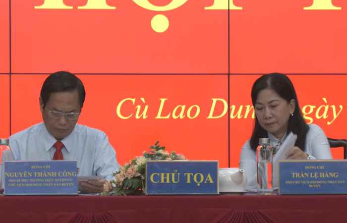 Kỳ họp thứ 9 HĐND huyện Cù Lao Dung