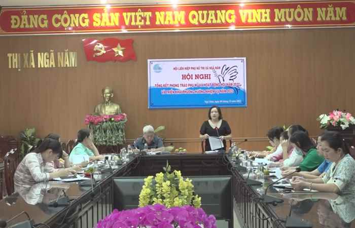 Hội Phụ nữ Ngã Năm tổng kết phong trào hoạt động hội năm 2022