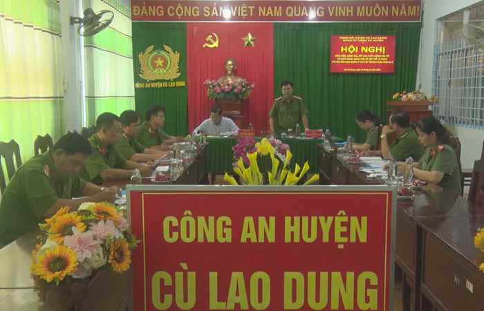 Cù lao Dung: Đảng ủy Công an huyện kiểm điểm tập thể, cá nhân năm 2023