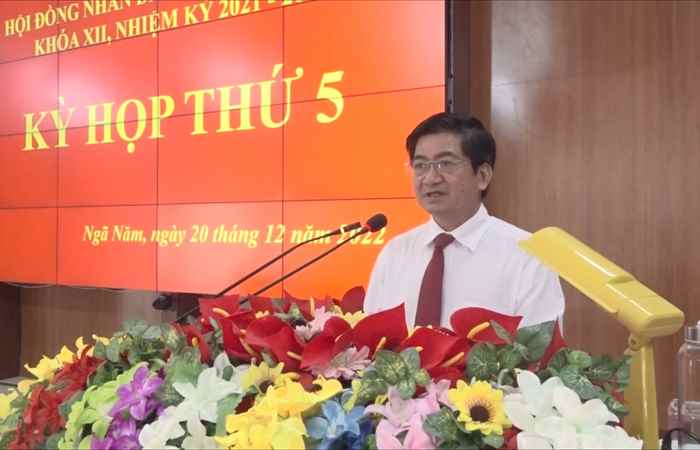 HĐND thị xã Ngã Năm tổ chức kỳ họp thứ 5