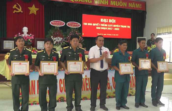 Ban CHQS huyện Thạnh Trị tổng kết phong trào đua quyết thắng  