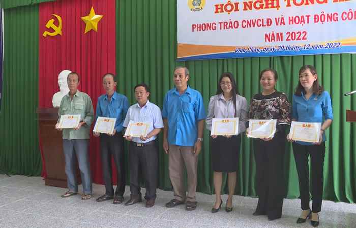 Liên đoàn Lao động thị xã Vĩnh Châu đề ra phương hướng, nhiệm vụ năm 2023