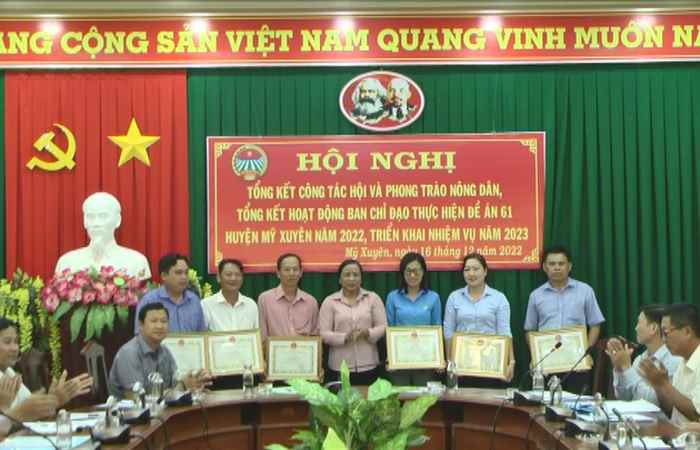 Hội Nông dân huyện Mỹ Xuyên tổng kết năm 2022