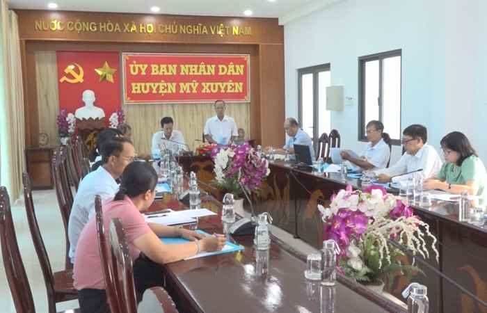 Mỹ Xuyên: Tiếp đoàn giám sát Hội cựu chiến binh tỉnh Sóc Trăng